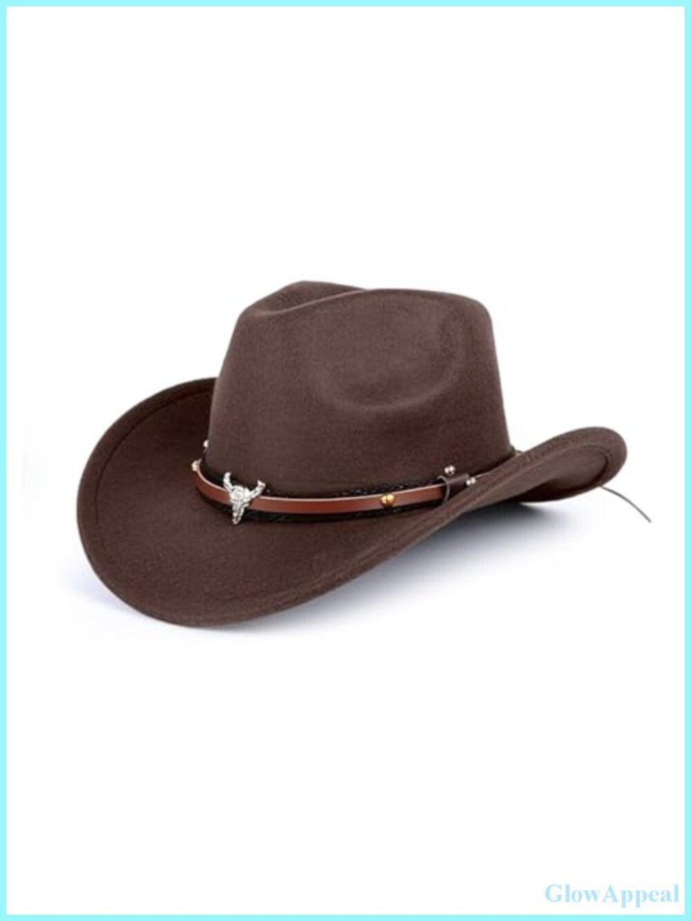 Wide Brim Cowboy Hat with Rope Unisex Western Adult